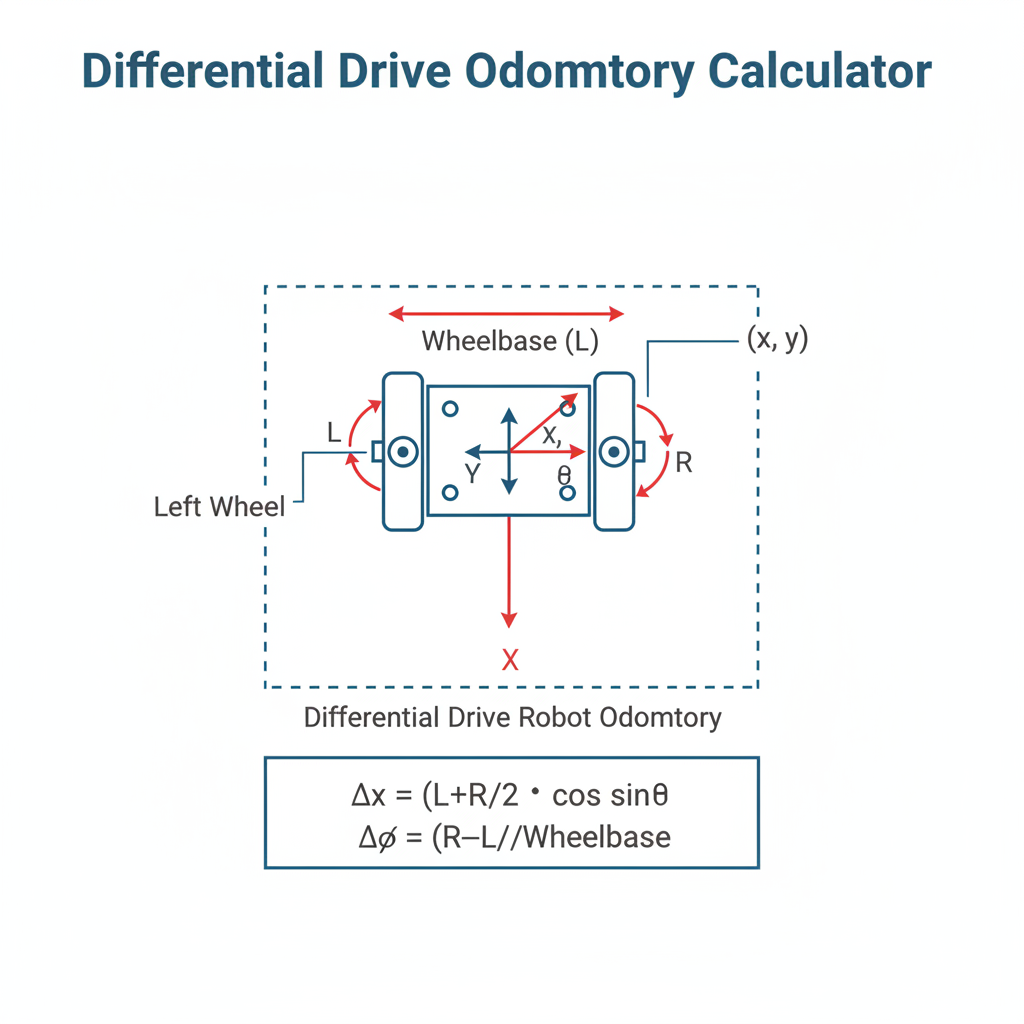 Free Differential Drive Odometry Calculator | FIRGELLI Engineering