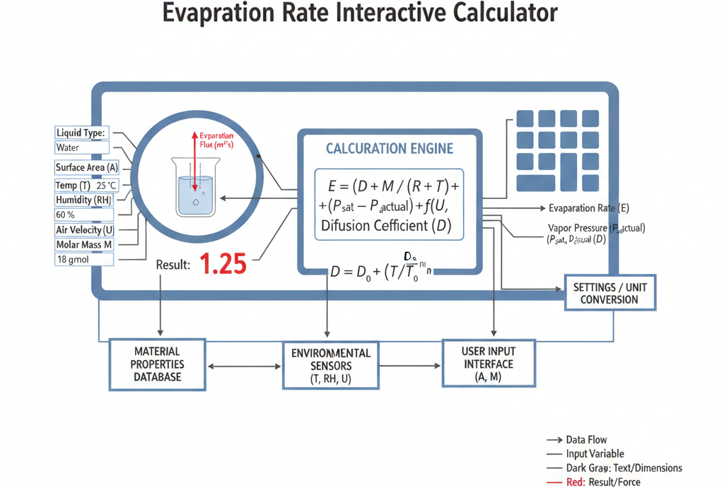 elfbar nachfüll pod läuft aus Evaporation Rate Interactive Calculator