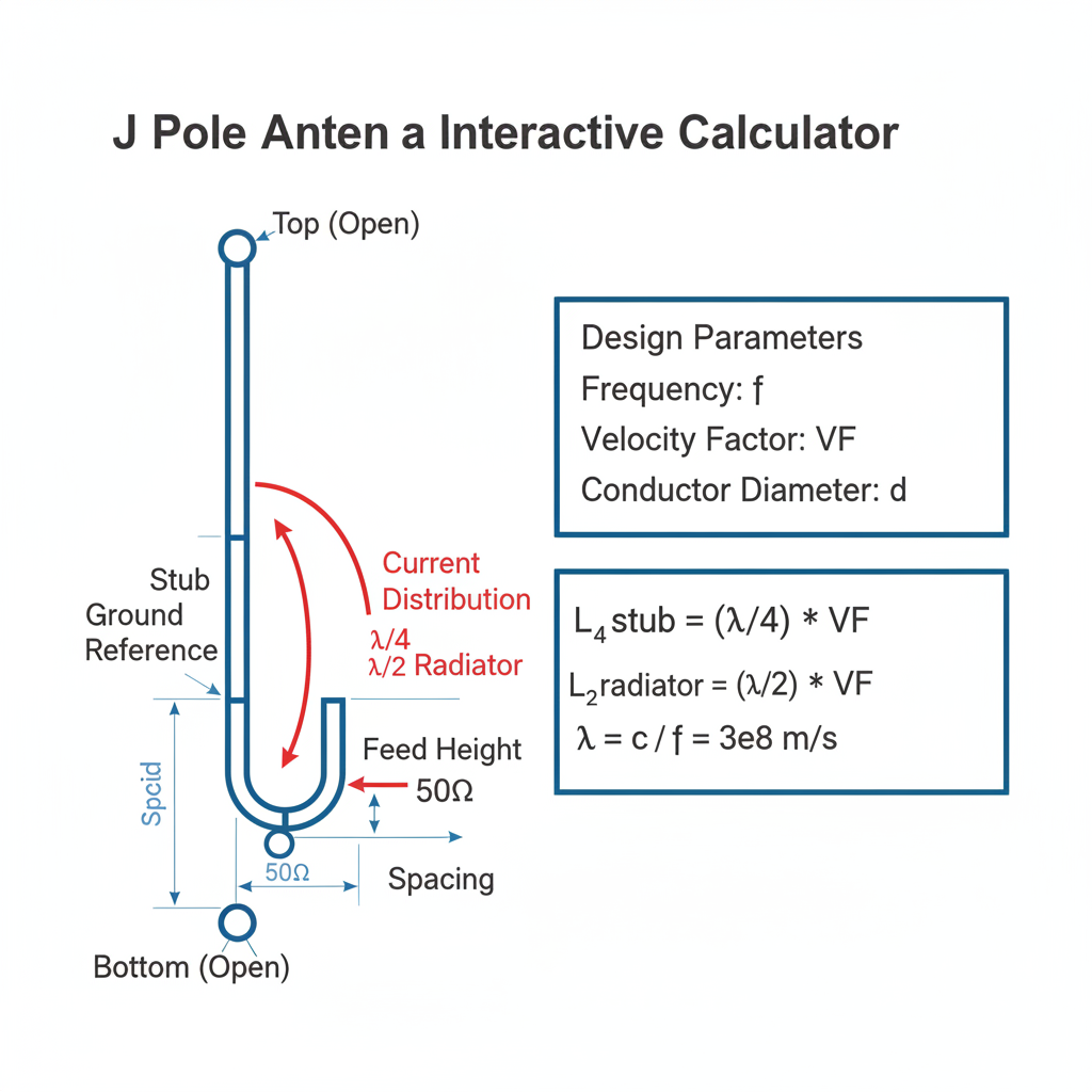 コードパーフェクト15P J-Pole Antenna Interactive Calculator | FIRGELLI