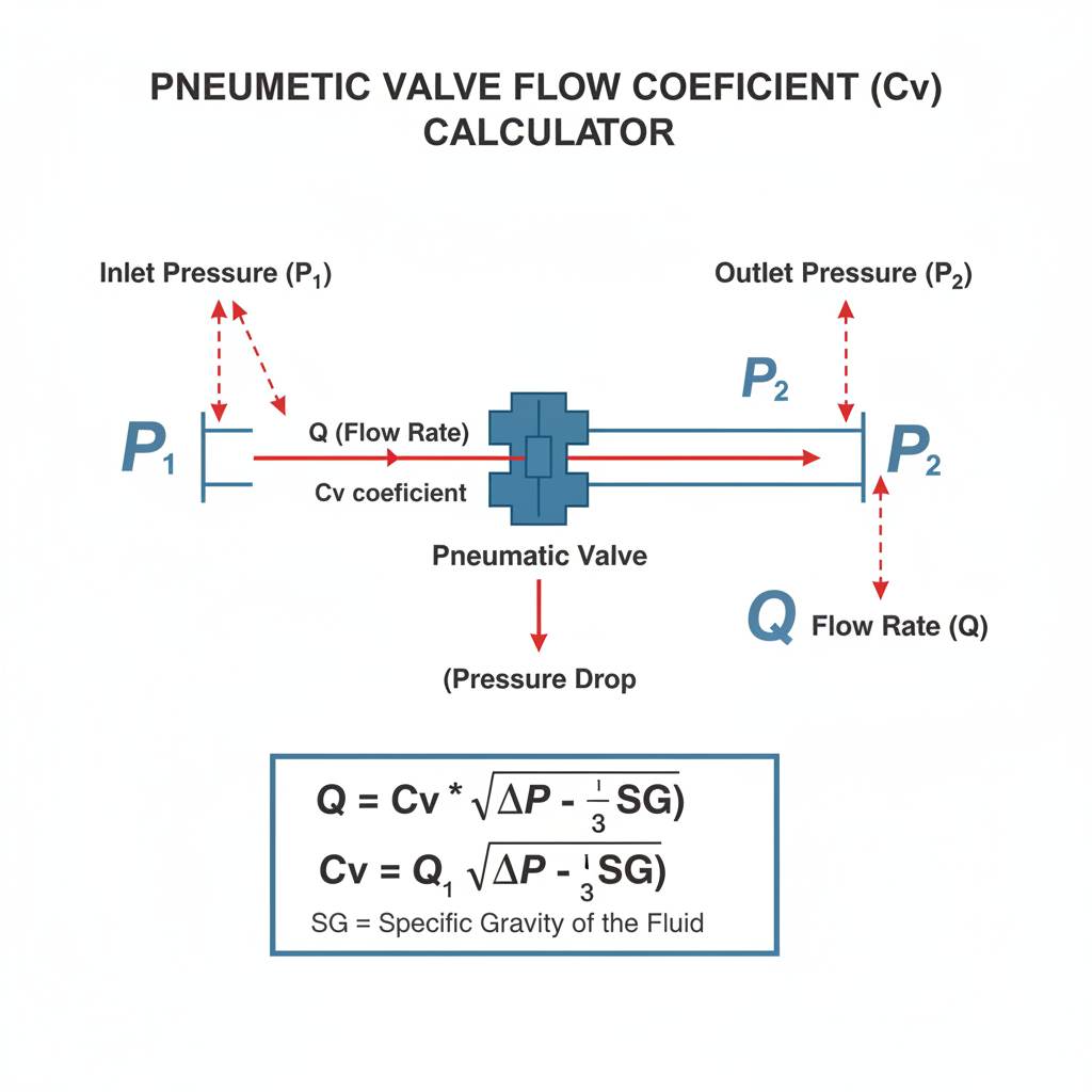 Free Pneumatic Valve Flow Coefficient (Cv) Calculator | FIRGELLI Engin