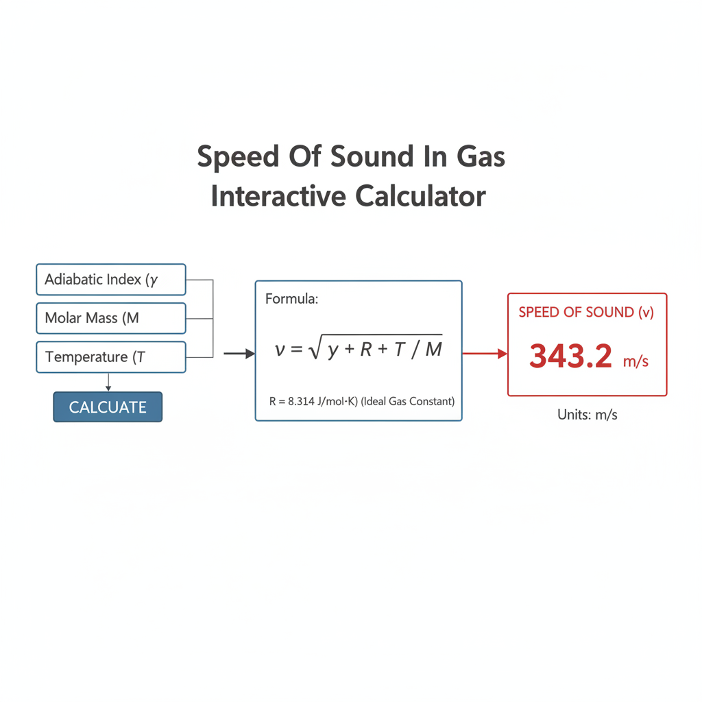 Speed Of Sound In Gas Interactive Calculator | FIRGELLI