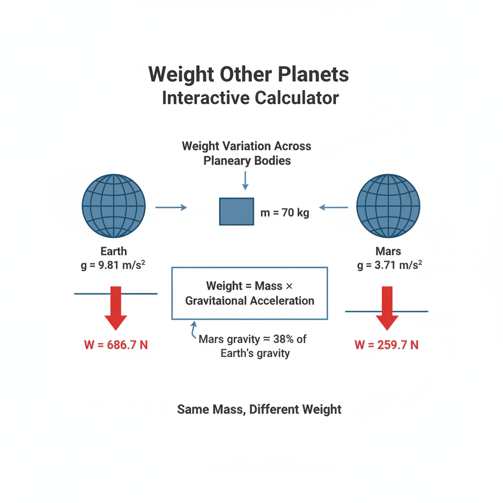 Weight on Other Planets Interactive Calculator | FIRGELLI