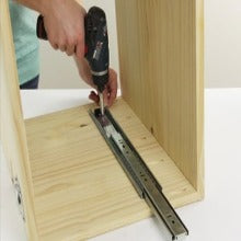 Installing a drawer slide