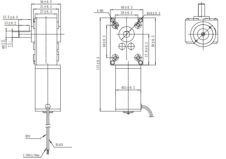 Rotary Actuators - Medium Duty Torque Gear Motors Product Image