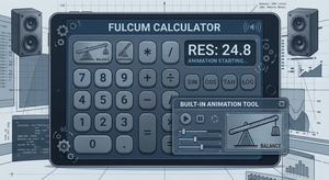Fulcrum Calculator — Lever Force & Mechanical Advantage