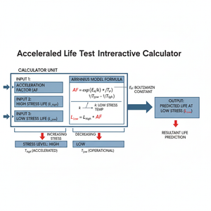 Accelerated Life Test Arrhenius Interactive Calculator Technical Diagram
