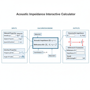 Acoustic Impedance Interactive Calculator Technical Diagram