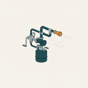 Air and Gasoline Torch diagram
