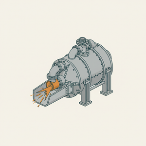 Air Blast for Moving Coal diagram