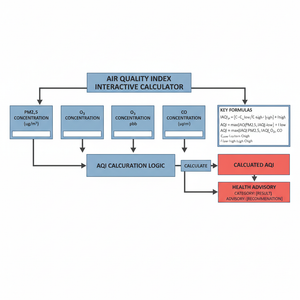 Air Quality Index Interactive Calculator Technical Diagram