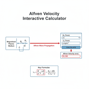Alfven Velocity Interactive Calculator Technical Diagram