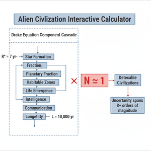 Alien Civilization Interactive Calculator Technical Diagram