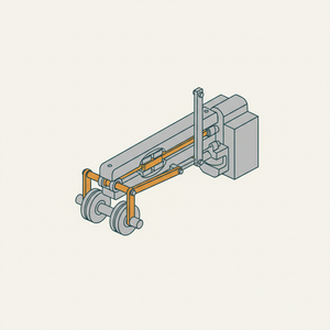 Allan Straight-link Valve Gear diagram