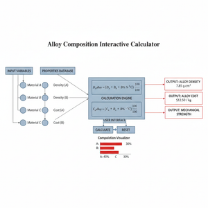 Alloy Composition Interactive Calculator Technical Diagram