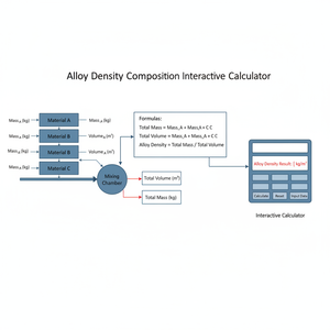 Alloy Density Composition Interactive Calculator Technical Diagram