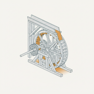 Ancient Water Lift diagram