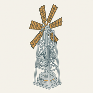 Ancient Windmill diagram