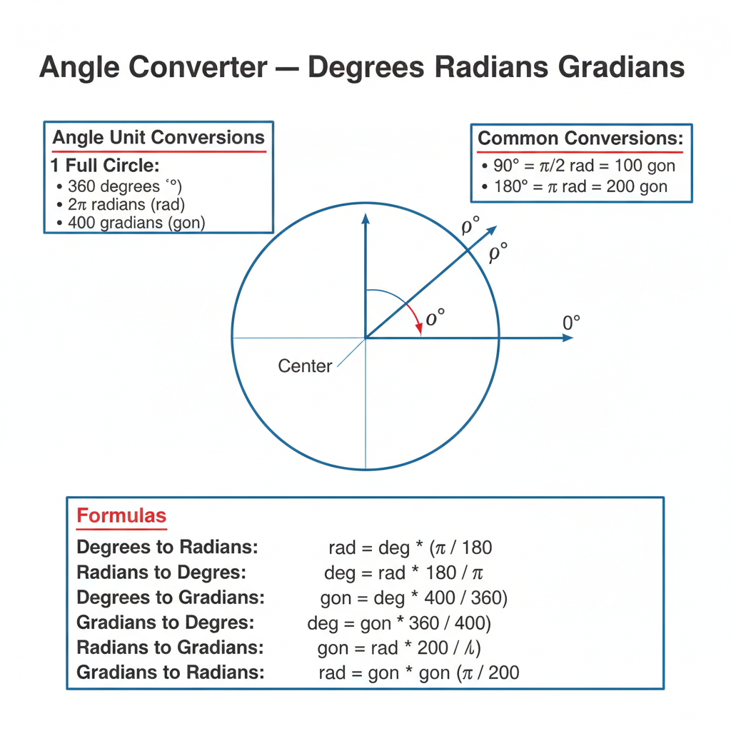 Home Radium Gradian Free Angle Converter — Degrees Radians Gradians | FIRGELLI Engineering
