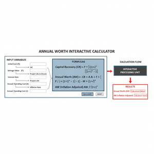 Annual Worth Interactive Calculator Technical Diagram
