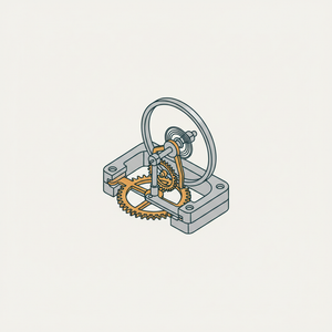 Antique Watch Escapement diagram