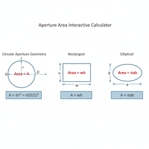 Aperture Area Interactive Calculator Technical Diagram