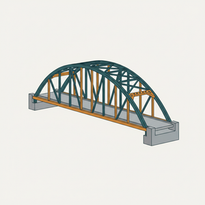 Arch Truss Bridge diagram