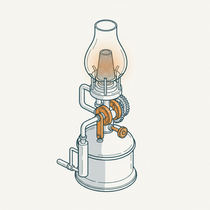 Automatic Gasoline and Mantle Lamp diagram