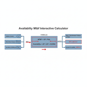 Availability Mtbf Interactive Calculator Technical Diagram