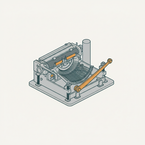 Beater Bar (typewriter) diagram