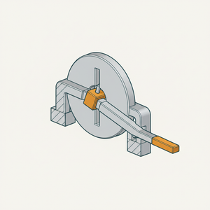 Bell-crank Lever with Slotted Disk Crank diagram