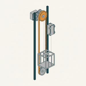 Belt-driven Elevator diagram