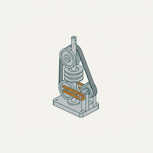Belt Engage/disengage/reverse for Upright Shaft diagram