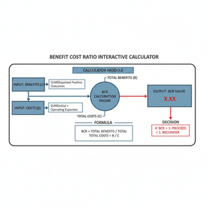 Benefit Cost Ratio Interactive Calculator Technical Diagram