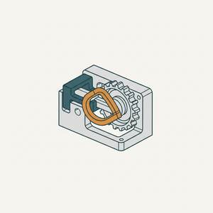 Bent-spring Driver with Strong-spring Catch diagram