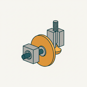 Beveled Disk Cam to Rod diagram