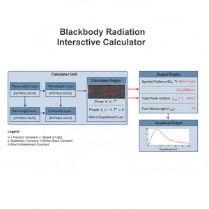 Blackbody Radiation Interactive Calculator Technical Diagram