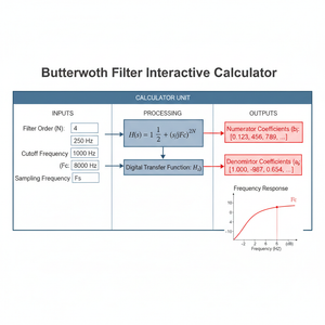 Butterworth Filter Interactive Calculator Technical Diagram