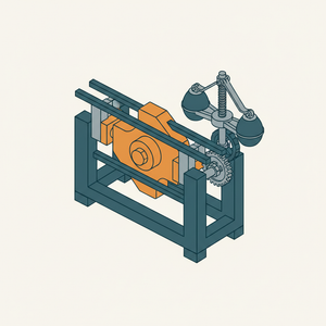 Cam to Double-rack Frame with Governor diagram