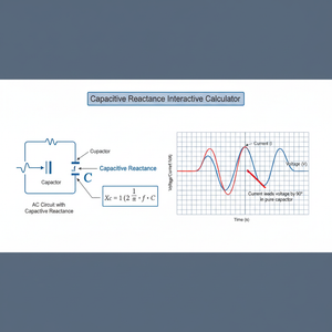 Capacitive Reactance Interactive Calculator Technical Diagram