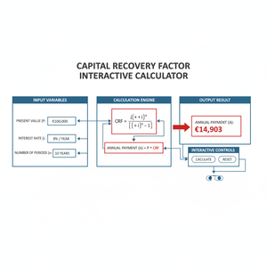 Capital Recovery Factor Interactive Calculator Technical Diagram