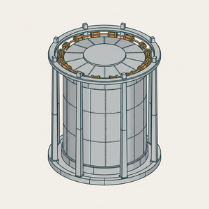 Centre Guide Gas Holder diagram