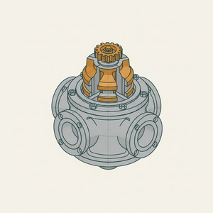 Centre Valve for a Gas House diagram