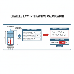 Charles Law Interactive Calculator Technical Diagram