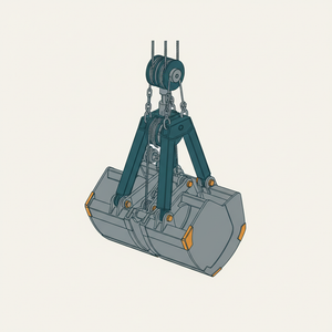 Clam-shell Bucket diagram