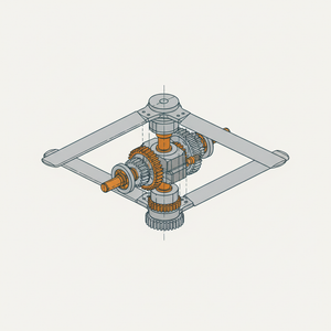 Coaxial Contra-rotating Rotor Mechanism diagram