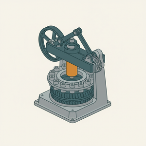 Combined Tire Upsetting and Punching Machine diagram