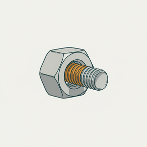 Common Screw Bolt and Nut diagram