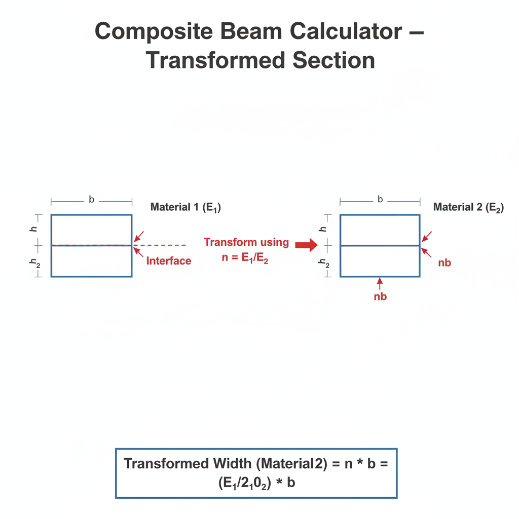 Free Composite Beam Calculator — Transformed Section | FIRGELLI Engine
