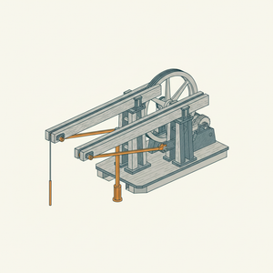 Compound Beam Pumping Engine diagram