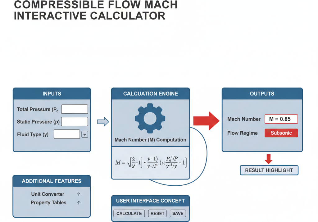 Compressible Flow Mach Interactive Calculator | FIRGELLI